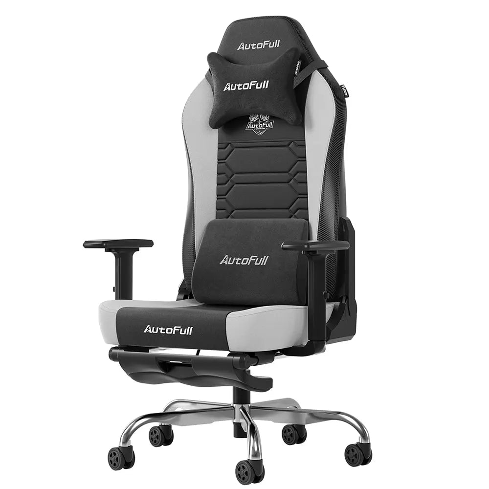 AutoFull C3 Gaming Chair with Ergonomic Lumbar Pillow Suede AutoFull US
