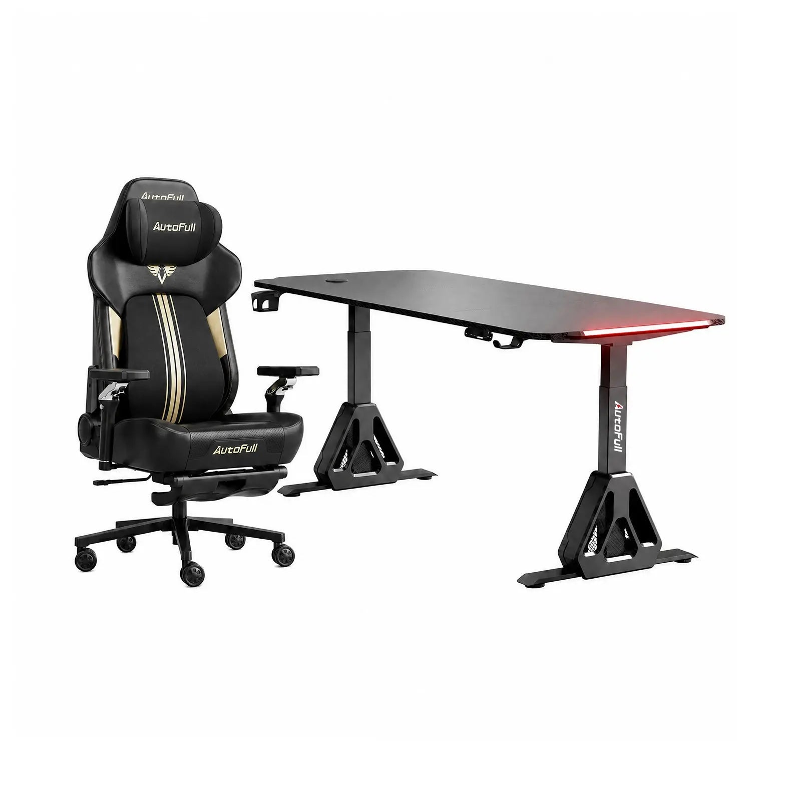 AutoFull M6 Ultra+ 2.0 Shiatsu Massage Gaming Chair & Gaming Desk Bundle AutoFull US
