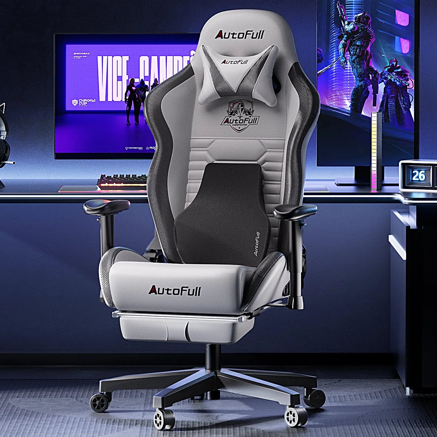 AutoFull C3 Gaming Chair with Ergonomic Lumbar Pillow AutoFull US