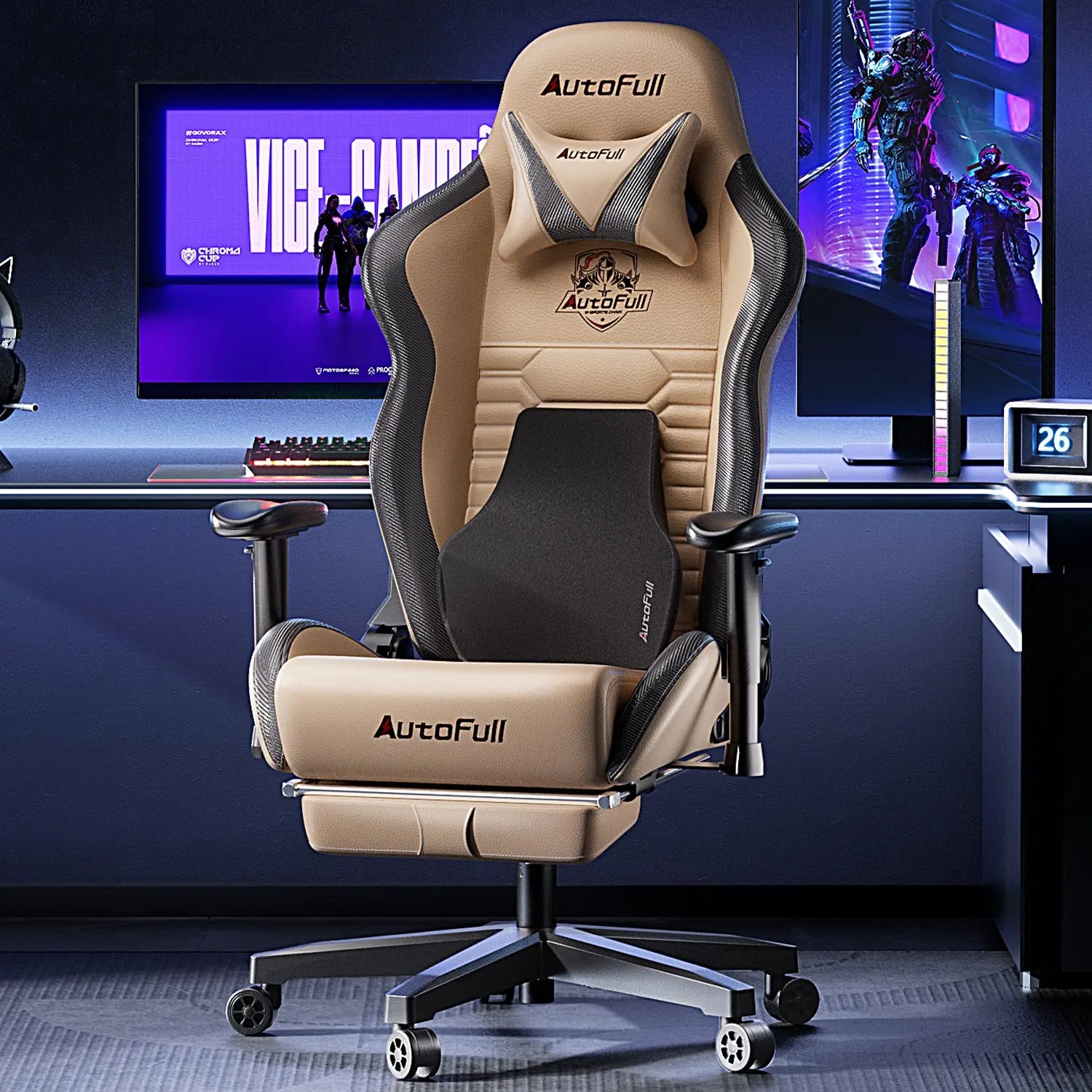 AutoFull C3 Gaming Chair with Ergonomic Lumbar Pillow AutoFull US