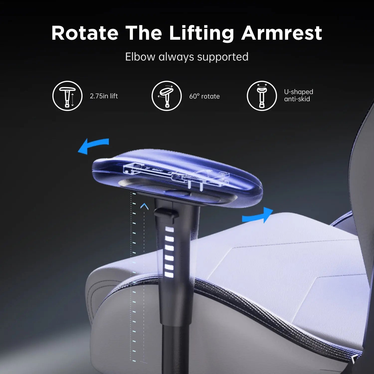 AutoFull C3 Gaming Chair with Ergonomic Lumbar Pillow AutoFull US