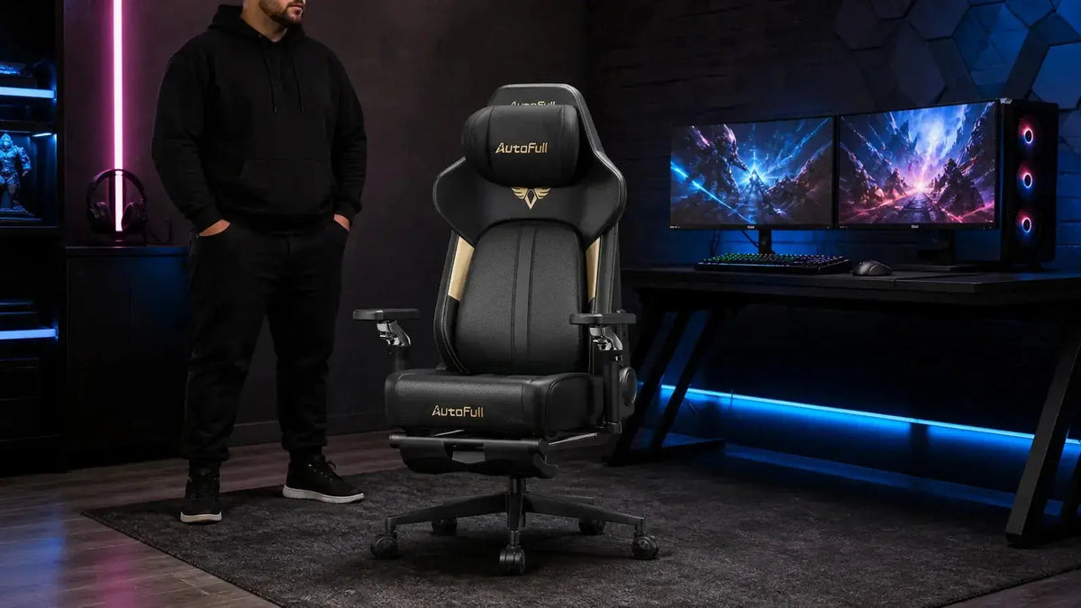 AutoFull ergonomic gaming chair for long gaming and work sessions