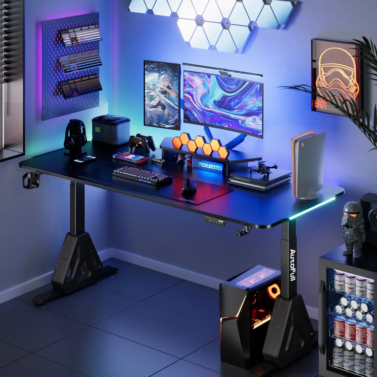 AutoFull A4 Pro RGB Gaming Desk AutoFull US
