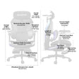 AutoFull G7 Black Ergonomic Gaming Chair AutoFull US