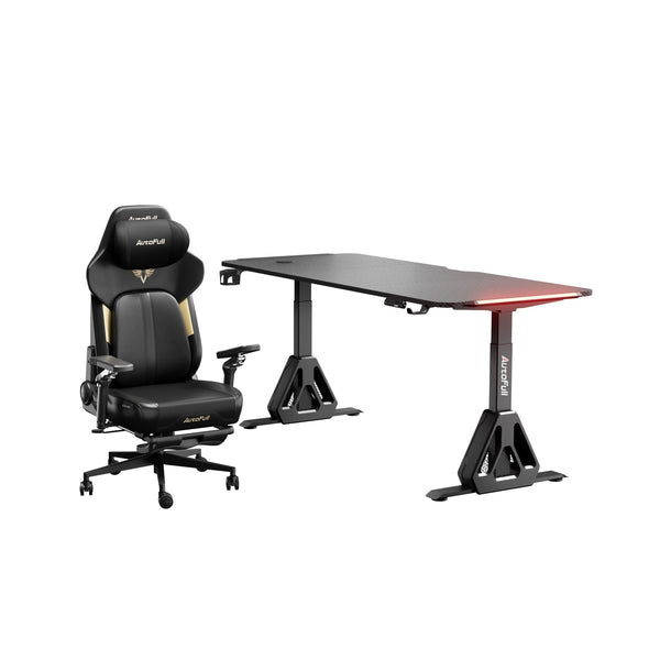 AutoFull M6 Ultra 2.0 Ergonomic Gaming Chair & A4 Pro Gaming Desk Bundle
