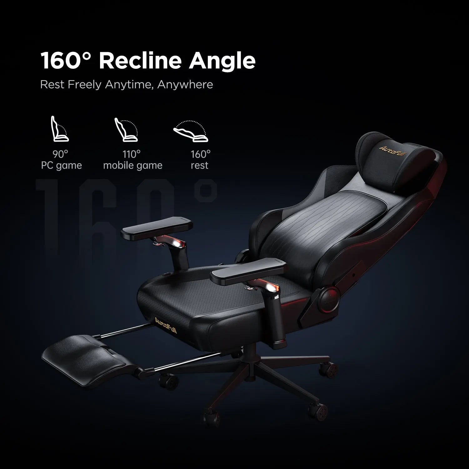 AutoFull M6 Pro Gaming Chair & A4 Pro Gaming Desk Bundle AutoFull US