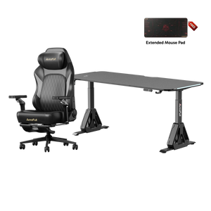 AutoFull M6 Pro Gaming Chair & A4 Pro Gaming Desk Bundle