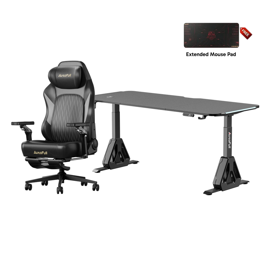 AutoFull M6 Pro Gaming Chair & A4 Pro Gaming Desk Bundle AutoFull US