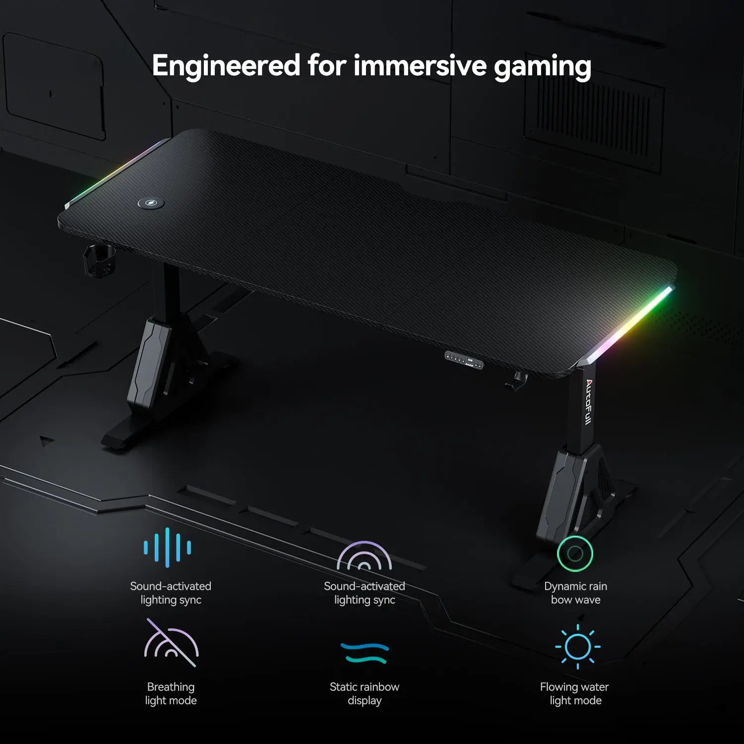 AutoFull A4 Pro RGB Gaming Desk AutoFull US