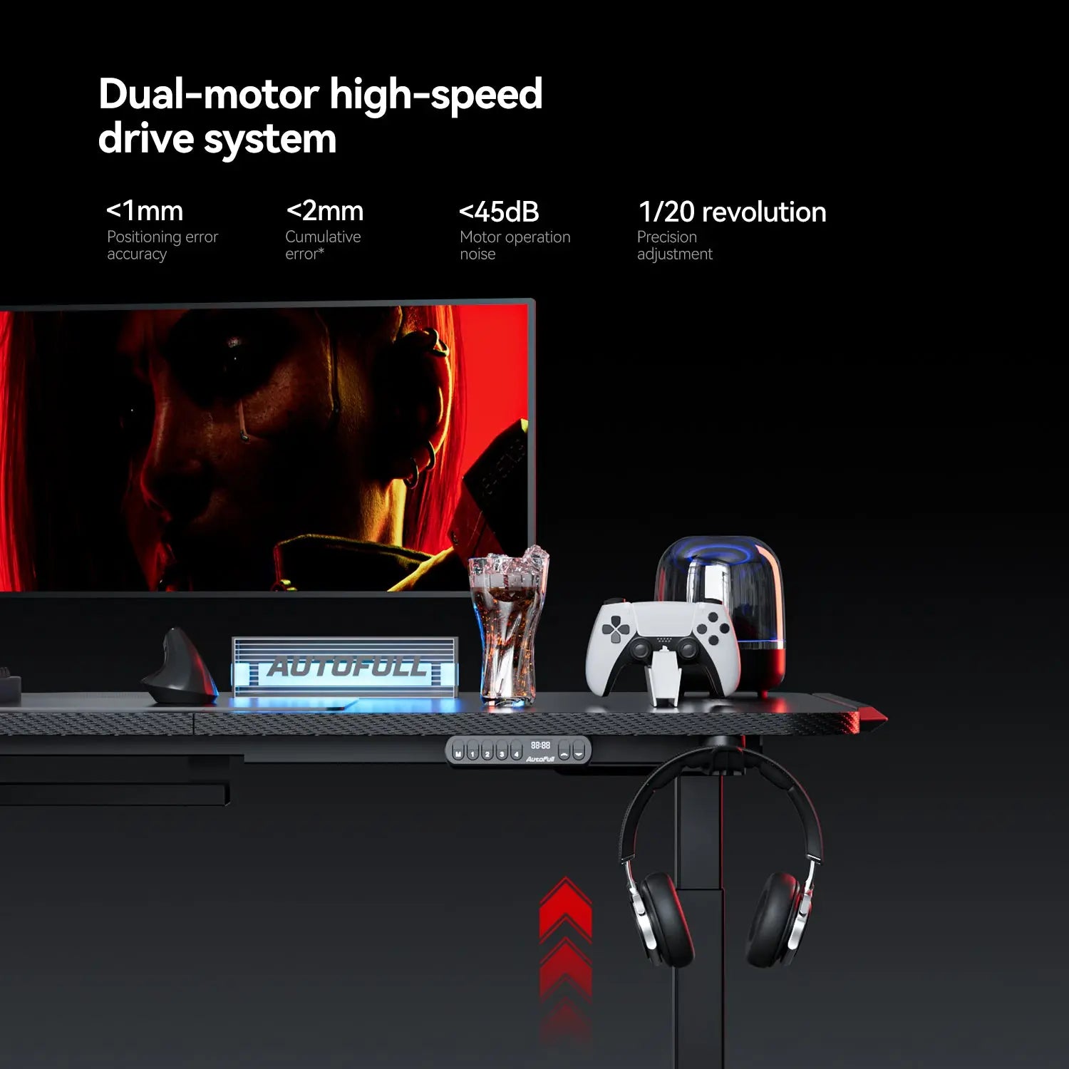 AutoFull A4 Pro RGB Gaming Desk AutoFull US